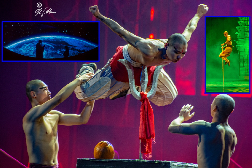 Jeden Abend wird im Roten Theater Pekings die berhmte Tanz- und Akrobatik-Show mit Kung Fu Kampftechniken "Chun Yi: The Legend of Kung Fu" aufgefhrt. 